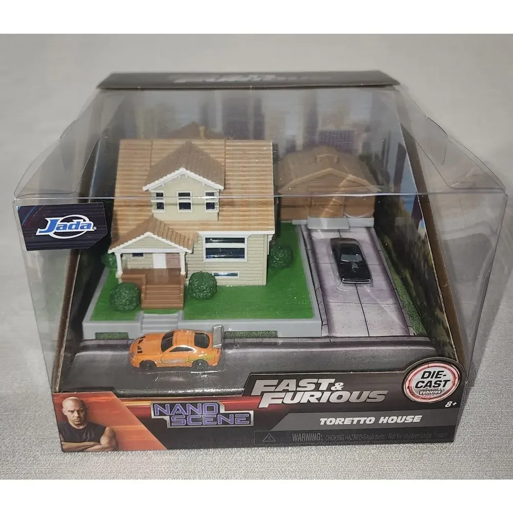 Fast and furious Toretto house diorama with diecast vehicles